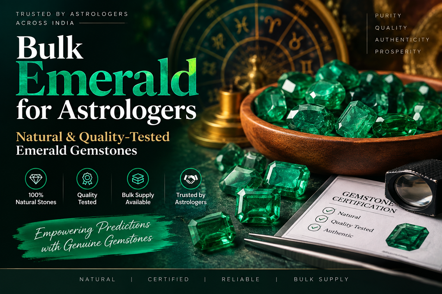 Bulk Emerald for Astrologers